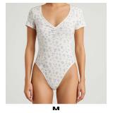 Floral Print Short Sleeve Bodysuit