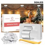 100Pcs Mini Hooks for Outdoor String Lights Clips