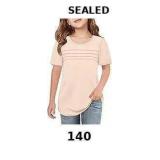 Imily Bela Girls Pleated Short Sleeve T Shirts