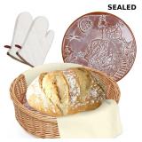 Bread Basket with Terracotta Warming Stone