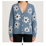 Blue Floral Cardigan
