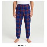 Blue Plaid Pajama Pants