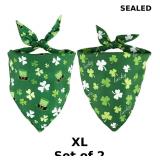 2x LosFong St. Patrick's Day Dog Bandanas 2 Pack