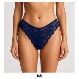 Navy Lace Hipster Panty