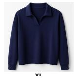 Navy Blue Oversized Pullover