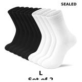 2x Amutost Womens Cotton Crew Socks