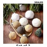 Norme 10 Pcs Crochet Christmas Ball Ornaments x3
