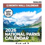 3x 2026 National Parks Wall Calendar