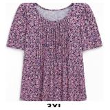 Floral Print Short Sleeve Top