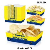 2x 25Pcs Yellow Cartoon Disposable Paper Food...
