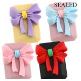 SEALED-4 Packs Bow Contact Lens Case Kit