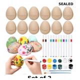 2x Halloscume 8 Set Paper Mache Easter Eggs