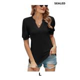 Romanstii Women Casual V-Neck T-Shirts