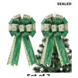 2x Large St. Patrick's Day Bows 2 Pack 20ï¿½11 Inch