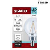 Satco 3-Watt LED E12 Light Bulb