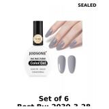 6x JODSONE 16.5ml Gray Gel Nail Polish