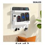3x Bedside Organizer Remote Holder