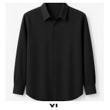 Black Long Sleeve Button-Up Shirt