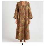 Long Paisley Print Kimono