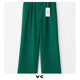Green Wide-Leg Trousers