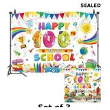 3x 100th Day of School Backdrop Banner