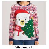 Holiday Bear Graphic Long Sleeve Shirt