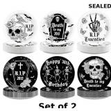 2x 60Pcs Gothic Death to My 20s Party Paper...