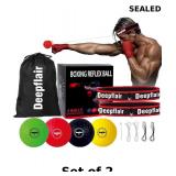 2x 4pcs Boxing Reflex Balls Set