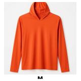 Orange Long Sleeve Hooded Top