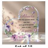 15x Gifts for Grandma in Spanish Acrylic Plaques