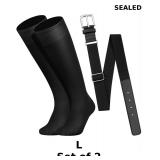 2x Baseball Socks and Belt Combo Set