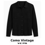 Como Vintage Black Long Sleeve Button-Up Shirt
