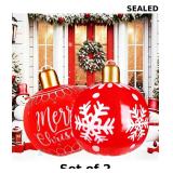 2x 2 Pcs 22 Inch Inflatable Christmas Ornaments...