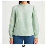 Light Green Long Sleeve Blouse