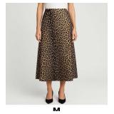 Leopard Print Midi Skirt