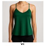 Green Spaghetti Strap Tank Top