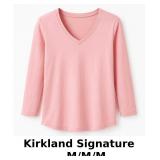 Kirkland Signature Light Pink V-Neck Top