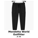 Mondetta World Outfitter Black Cargo Jogger Pants