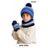 Cierto Kids Winter Hat Gloves Scarf Set