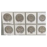 8 COUNT KENNEDY 1/2 DOLLARS