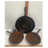 3 PIECE CAST IRON