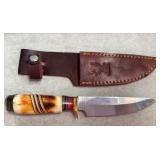 FIXED BLADE HUNTING KNIFE & SHEATH