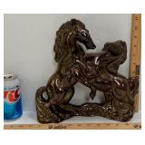 MCM FIGHTING STALLIONS CERAMIC STATUE