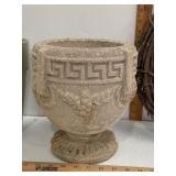 ROUND GRECIAN CONCRETE PLANTER & MORE
