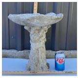 LILY PAD STONE BIRDBATH 15' TALL