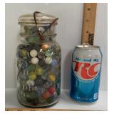 VNTG IDEAL JAR FULL W/ MARBLES