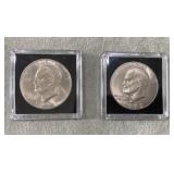 2 EISENHOWER DOLLARS ( 1971-D & 1972-D)