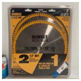 NEW DEWALT 12'  CIRCULAR SAW BLADE SET