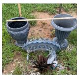 6 PC OUTDOOR PLANTERS SET