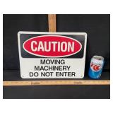 METAL CAUTION SIGN